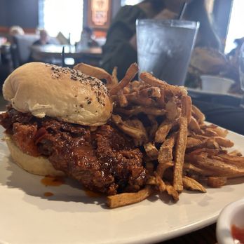 Local Goat - Hot honey fried chicken sandwich. - New American Near Me - Pigeon Forge, Tennessee