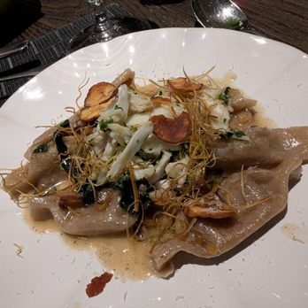 Navy Blue - Caramelle Pasta with crab - Seafood Near Me - Houston, Texas Navy Blue - Caramelle Pasta with crab - Seafood Near Me - Houston, Texas