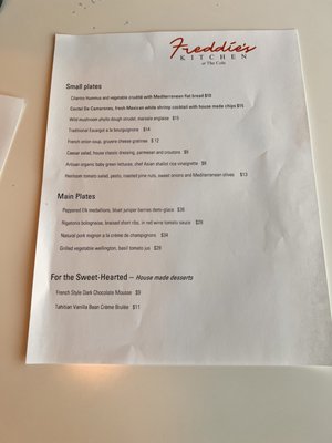 Menu photo 5 Freddie's Kitchen at the Cole Palm Springs, CA Menu photo 5 Freddie's Kitchen at the Cole Palm Springs, CA