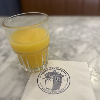 Immigrant Son Caffe - Fresh orange juice - New American Near Me - Ventura, California