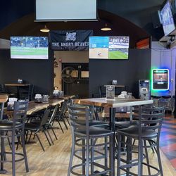 Angry Beaver Grill - Dance floor and sporting area