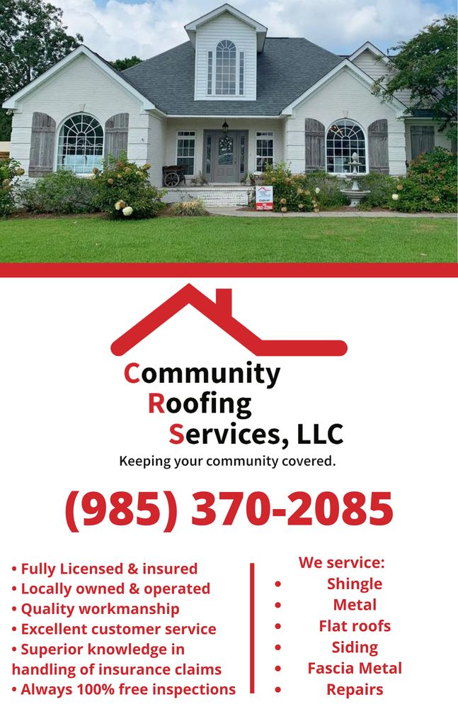 Slide of Community Roofing Services