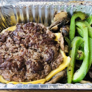 Five Guys - Cheeseburger, no bun, grilled onions, green peppers and mushrooms. - Fast Food Near Me - Easton, Pennsylvania