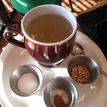Korean Grill - Ginger Root Tea with roasted pine nuts. - Korean Near Me - Bellevue, Nebraska