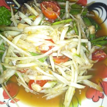 Real Thai Restaurant - Salted Crab Papaya Salad - Thai Near Me - Chicago, Illinois