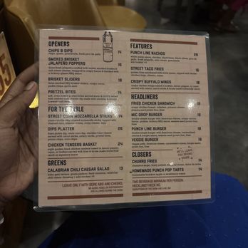 Punch Line - Food Menu - Comedy Clubs Near Me - Irving, Texas Punch Line - Food Menu - Comedy Clubs Near Me - Irving, Texas