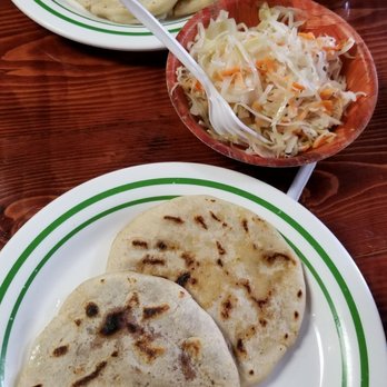 La Cabana Salvadoreña - Pupusas with salad - Salvadoran Near Me - New York, New York La Cabana Salvadoreña - Pupusas with salad - Salvadoran Near Me - New York, New York