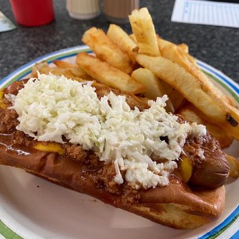 Trivillian's Pharmacy - Hot dog with mustard, chili sauce and cole slaw. - Drugstores Near Me - Charleston, West Virginia Trivillian's Pharmacy - Hot dog with mustard, chili sauce and cole slaw. - Drugstores Near Me - Charleston, West Virginia