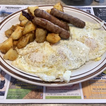 Jimmy's Broad Street Diner - Eggs over easy, sausage & home fries - American Near Me - Weymouth, Massachusetts Jimmy's Broad Street Diner - Eggs over easy, sausage & home fries - American Near Me - Weymouth, Massachusetts