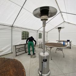Otay Party Rentals - Tall apex to accommodate patio heaters
