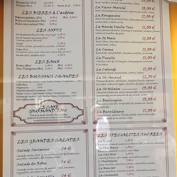 Cornaëlle - Partial menu posted outside restaurant - Creperies Near Me - Rouen, 76 Cornaëlle - Partial menu posted outside restaurant - Creperies Near Me - Rouen, 76