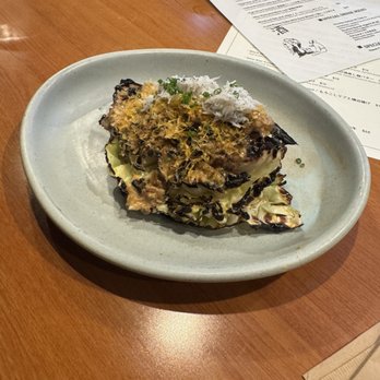 Homareya - Charred cabbage wedge Caesar - Izakaya Near Me - Long Beach, California
