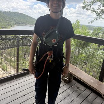 Lake Travis Zipline Adventures - My little brother in his gear (6'1) - Amusement Parks Near Me - Leander, Texas Lake Travis Zipline Adventures - My little brother in his gear (6'1) - Amusement Parks Near Me - Leander, Texas