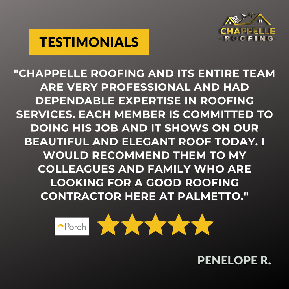 Slide of Chappelle Roofing