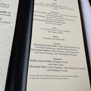 The Quarry - Menu - New American Near Me - Monson, Maine