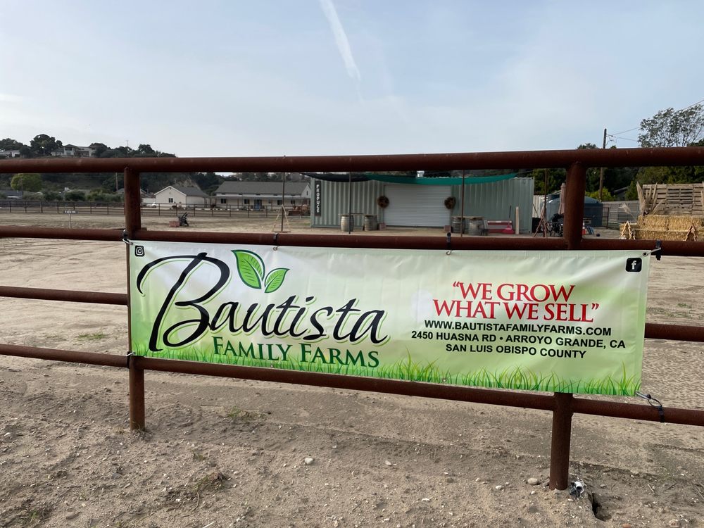 BAUTISTA FAMILY FARMS Updated October 2024 1243 Huasna Rd, Arroyo