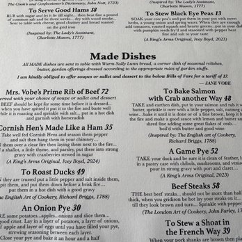 King's Arms Tavern - Menu - Southern Near Me - Williamsburg, Virginia King's Arms Tavern - Menu - Southern Near Me - Williamsburg, Virginia