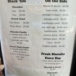 Ed's Fast Break Grille - Current Breakfast Menu April 2026