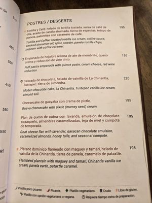 Menu photo 4 Los Danzantes Oaxaca, OAX Menu photo 4 Los Danzantes Oaxaca, OAX