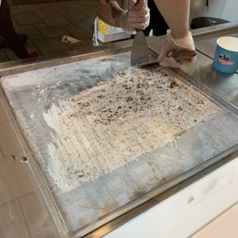 Aha Rolled Ice Cream - a woman in a kitchen - Ice Cream & Frozen Yogurt Near Me - Indianapolis, Indiana