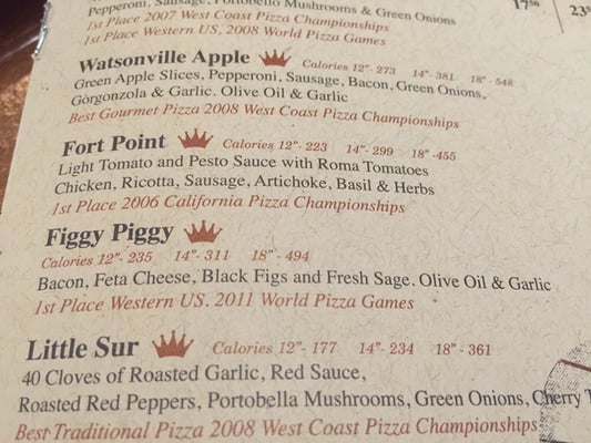 Menu photo 6 Pizza My Heart Monterey, CA Menu photo 6 Pizza My Heart Monterey, CA