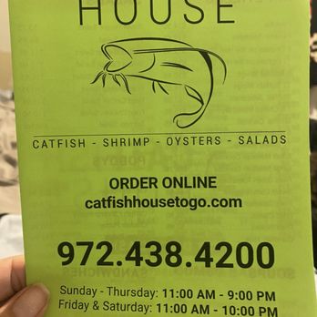 Catfish House - Menu - Seafood Near Me - Irving, Texas Catfish House - Menu - Seafood Near Me - Irving, Texas