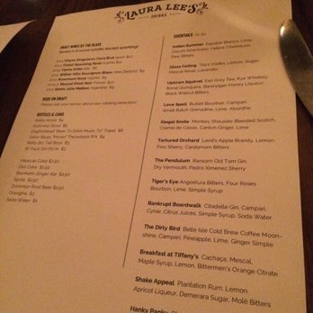 Laura Lee's - Cool drink menu - New American Near Me - Richmond, Virginia Laura Lee's - Cool drink menu - New American Near Me - Richmond, Virginia