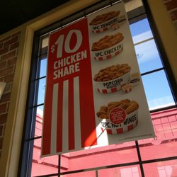 KFC - Every window has something on it.