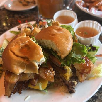 Heroes - Western Burger w side salad - American Near Me - Riverside, California Heroes - Western Burger w side salad - American Near Me - Riverside, California