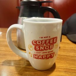 Coffee with a side carafe Coffee with a side carafe