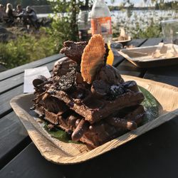 Skärgårdsvåfflan - En efterättsvåffla som innehåller mycket choklad
