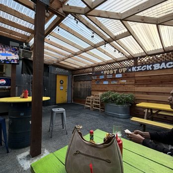 Sideshow Kitchen - patio - Burgers Near Me - Oakland, California Sideshow Kitchen - patio - Burgers Near Me - Oakland, California