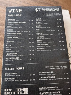 Menu photo 2 Postino Del Mar San Diego, CA