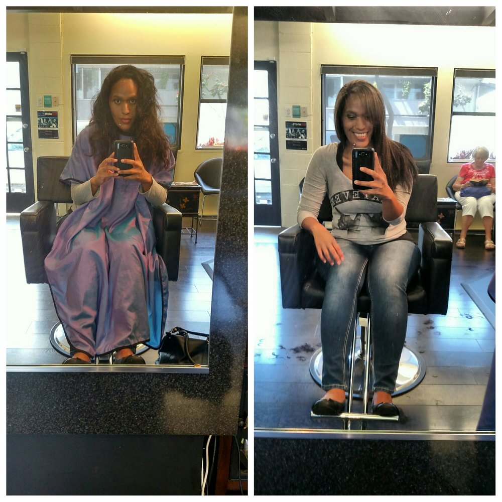 The Cutting Zone - Before and after. :) Donna was a good sport about letting me snap pics lol - Hair Salons Near Me - Kailua, Hawaii The Cutting Zone - Before and after. :) Donna was a good sport about letting me snap pics lol - Hair Salons Near Me - Kailua, Hawaii