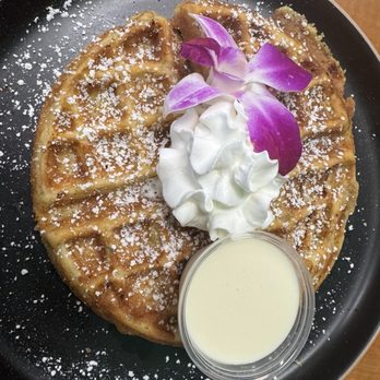 Guieb Cafe - Poi mochi waffle - New American Near Me - Honolulu, Hawaii