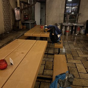 BierWax - Back patio - about 6 tables - Beer Bar Near Me - Brooklyn, New York