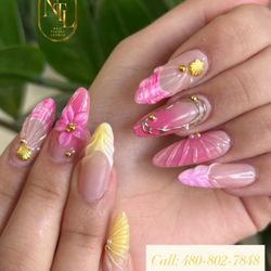 Nail Theory Lounge - Gel-X Extension with Gel Polish Design