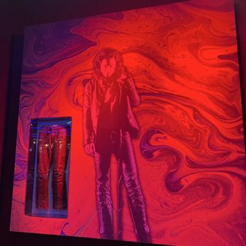 Hard Rock Cafe - Jim Morrison (Doors) concert-worn pants on display - Burgers Near Me - Los Angeles, California Hard Rock Cafe - Jim Morrison (Doors) concert-worn pants on display - Burgers Near Me - Los Angeles, California