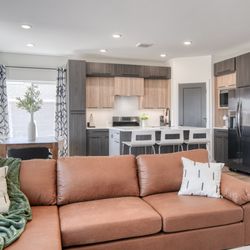 Rockwell Homes - Living Room of Two Story Home In Ammon by Rockwell Homes Idaho