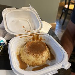 Empanash - Flan with Dulce de Leche