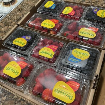 Driscoll's Berry Store - Two of the rainbow packs!! $21 each, has two strawberries, two blueberries, two raspberries, two blackberries. Very fresh!! - Fruits & Veggies Near Me - Aromas, California Driscoll's Berry Store - Two of the rainbow packs!! $21 each, has two strawberries, two blueberries, two raspberries, two blackberries. Very fresh!! - Fruits & Veggies Near Me - Aromas, California