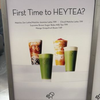 Heytea - Nice suggestion board - Tea Rooms Near Me - Berkeley, California