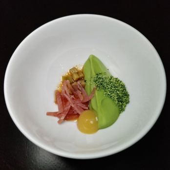 Alo Restaurant - Iberico Limo, Broccoli Bavarois, Garlic - Bars Near Me - Toronto, Ontario Alo Restaurant - Iberico Limo, Broccoli Bavarois, Garlic - Bars Near Me - Toronto, Ontario