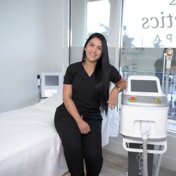 Aesthetics Med Spa - Steph, our experienced laser hair removal specialist, is here to help you achieve silky smooth skin.