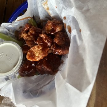 The Wharf - Honey Bourbon boneless wings - Seafood Near Me - St Pete Beach, Florida The Wharf - Honey Bourbon boneless wings - Seafood Near Me - St Pete Beach, Florida