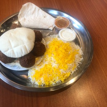 Noon O Kabab - Falafel Plate - Persian/Iranian Near Me - Chicago, Illinois Noon O Kabab - Falafel Plate - Persian/Iranian Near Me - Chicago, Illinois