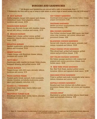 Menu photo 7 Wild Roadrunner Restaurant Bullhead City, AZ Menu photo 7 Wild Roadrunner Restaurant Bullhead City, AZ