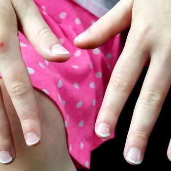Ivy Nails - The most adorable 6 year old gel nails of french tip! - Nail Salons Near Me - Inverness, Florida