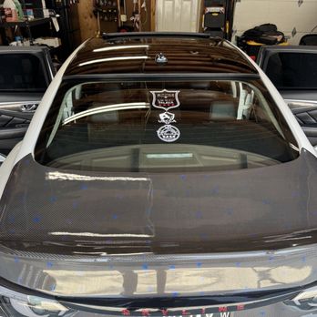 B Tintz - Rear windshield tint removal on my Q50 - Car Window Tinting Near Me
