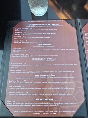 Menu photo 2 Enssaro Ethiopian Restaurant Oakland, CA Menu photo 2 Enssaro Ethiopian Restaurant Oakland, CA